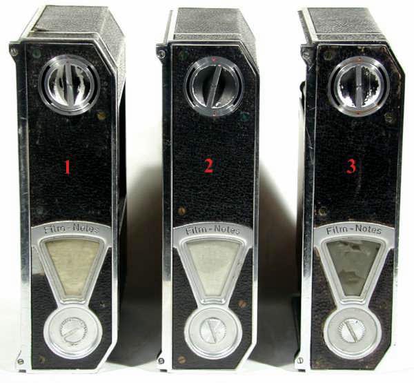 3 Film Backs for the Postwar Vertical Exakta 66