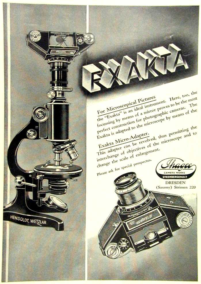 Ihagee Exakta Vestpocket w/Microscope - 1936