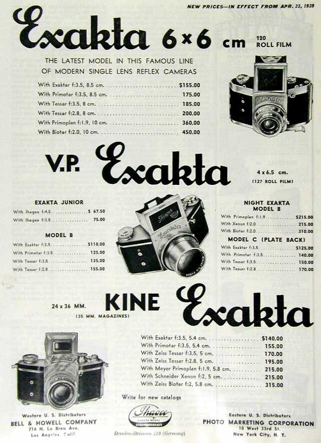 Exakta Cameras