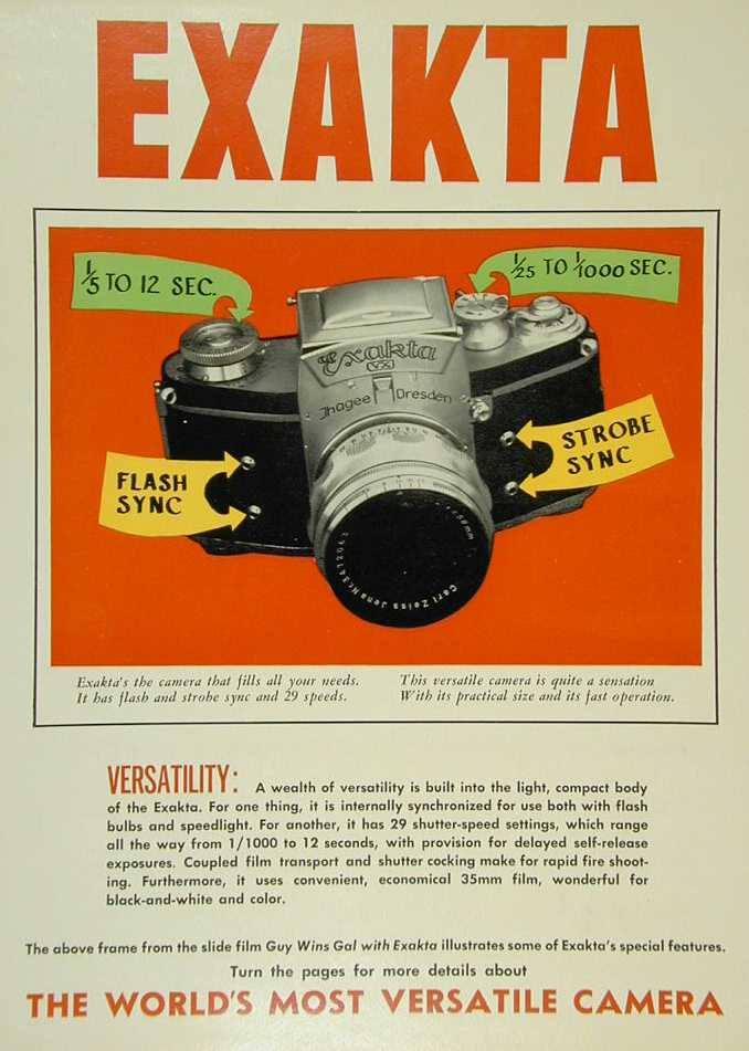 Exakta Dealer Display - Page 1