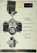 Exakta Camera Company Pricelist - 1957