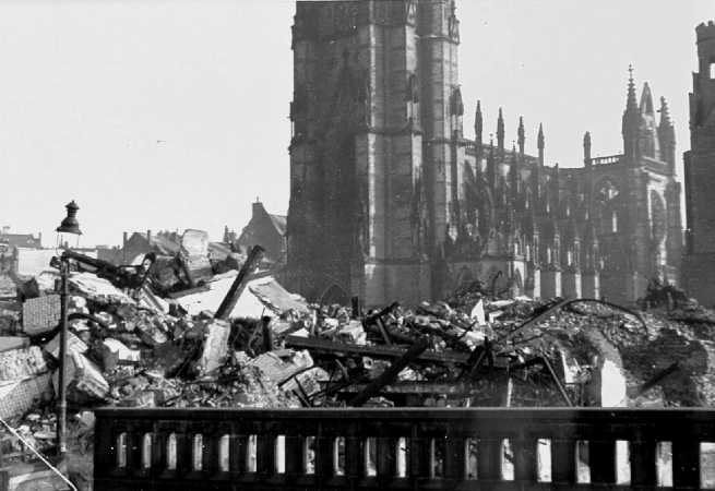 A cathedral rises up from Berlin